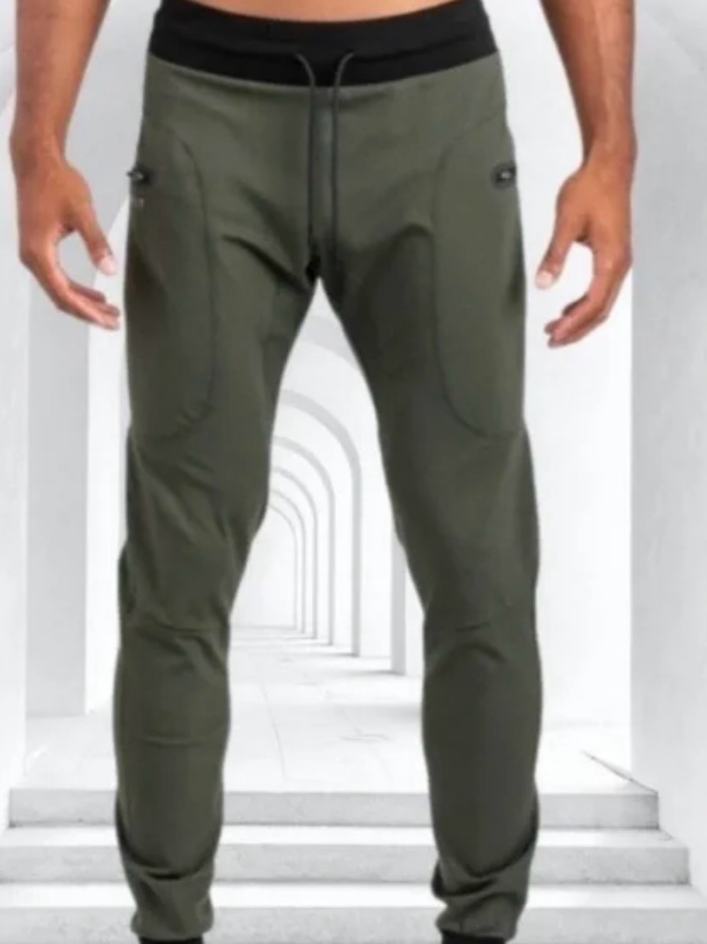 BYLT Men's stylish Olive Green Jogger Sweatpants